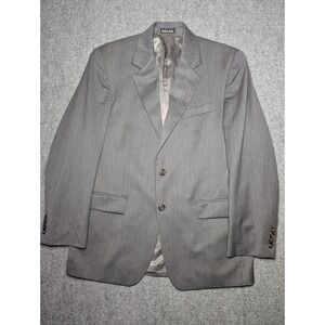Lauren Ralph Lauren Grey Mens Size 44R 100% Wool Jacket Blazer Sport Coat